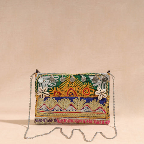 Multicolor - Handcrafted Multicolored Vintage Afghani Sling Bag