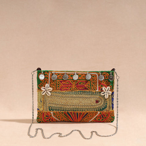 Multicolor - Handcrafted Multicolored Vintage Afghani Sling Bag