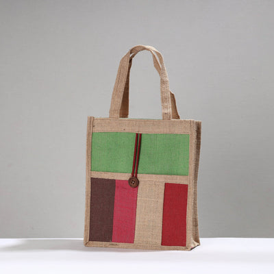 Multicolor Handcrafted Multipurpose Jute Hand Bag