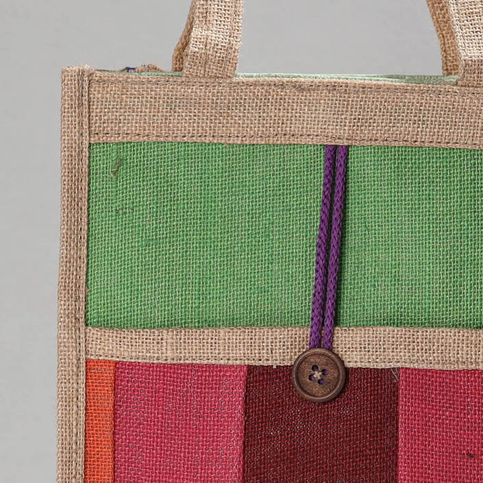 Multicolor Handcrafted Multipurpose Jute Hand Bag
