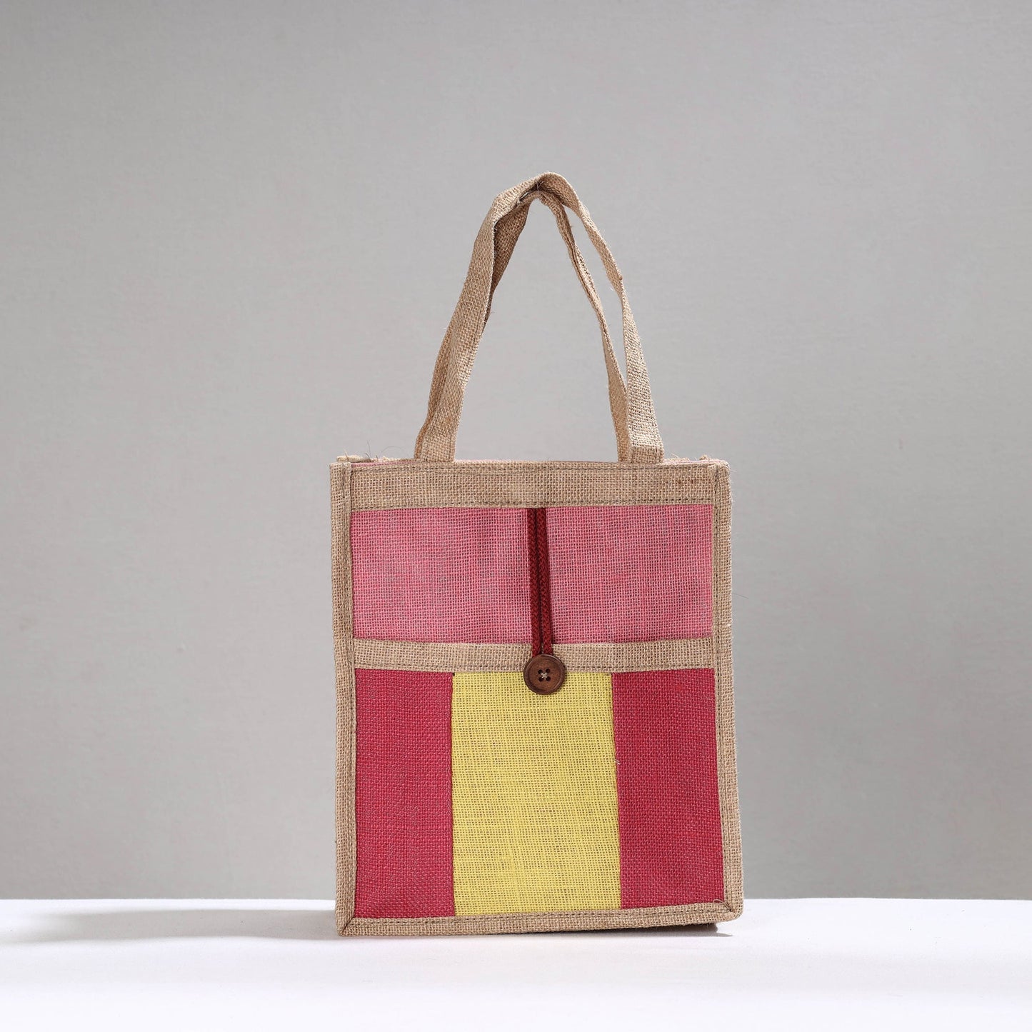 Multicolor Handcrafted Multipurpose Jute Hand Bag