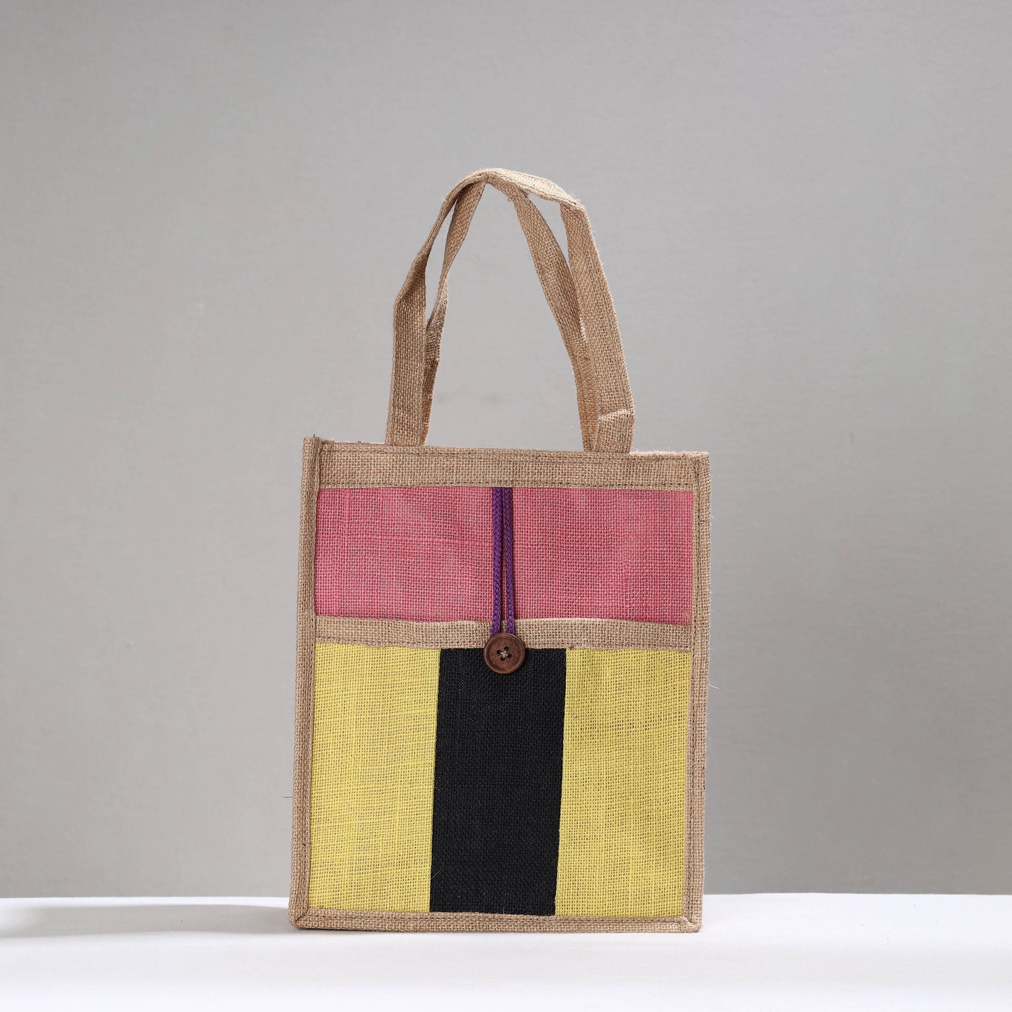 Multicolor Handcrafted Multipurpose Jute Hand Bag