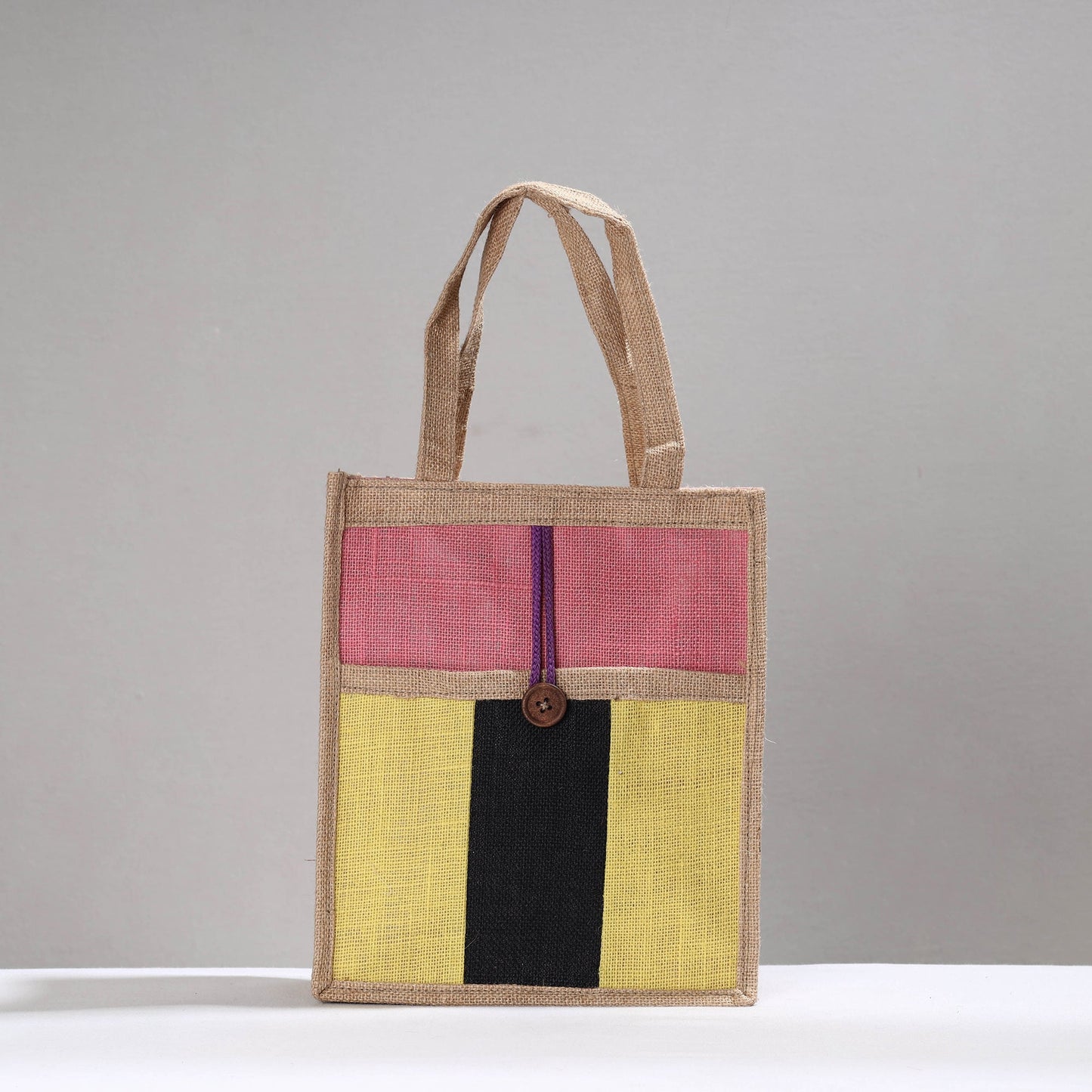 Multicolor Handcrafted Multipurpose Jute Hand Bag
