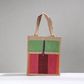 Multicolor Handcrafted Multipurpose Jute Hand Bag