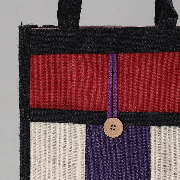 Multicolor Handcrafted Multipurpose Jute Hand Bag