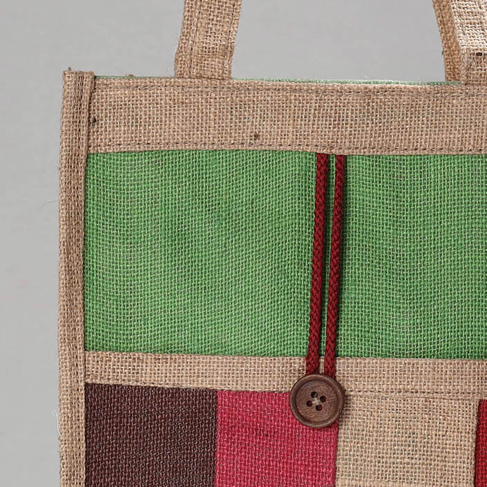Multicolor Handcrafted Multipurpose Jute Hand Bag