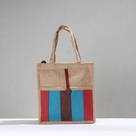 Multicolor Handcrafted Multipurpose Jute Hand Bag