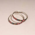 Handcrafted paka meenakari bangles (set of 2) 246