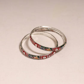 Handcrafted paka meenakari bangles (set of 2) 246