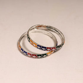Handcrafted paka meenakari bangles (set of 2) 251