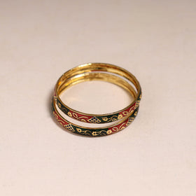 Handcrafted paka meenakari bangles (set of 2) 261