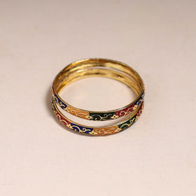 Handcrafted paka meenakari bangles (set of 2) 267