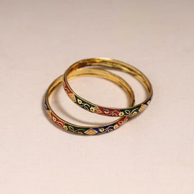 Handcrafted paka meenakari bangles (set of 2) 269