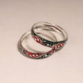 Handcrafted paka meenakari bangles (set of 2) 273