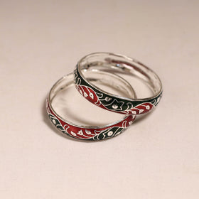Handcrafted paka meenakari bangles (set of 2) 273