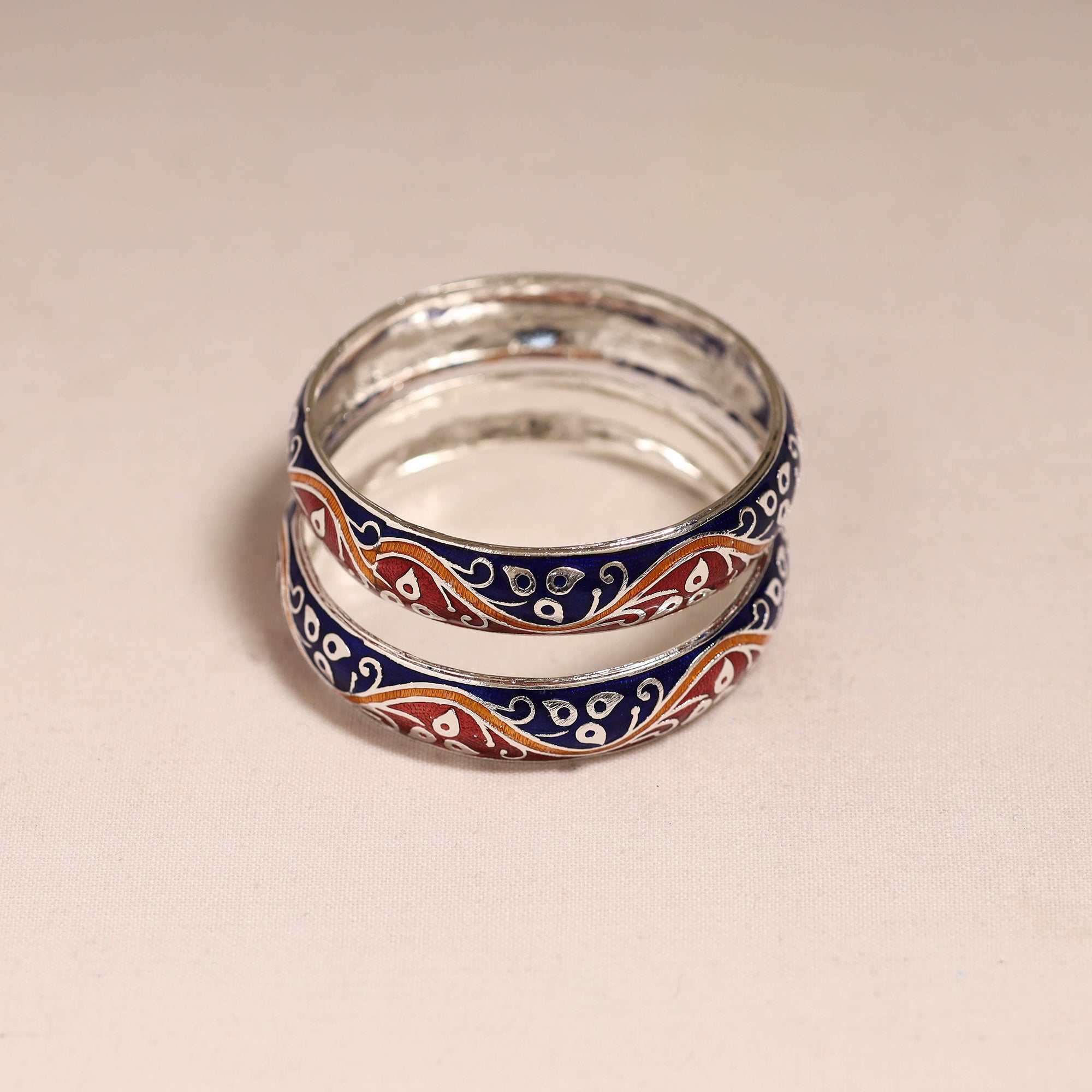 Handcrafted paka meenakari bangles (set of 2) 275