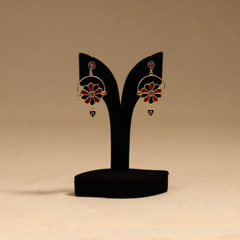 Handcrafted paka meenakari earrings 106