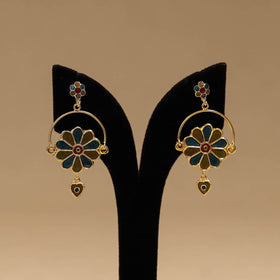 Handcrafted paka meenakari earrings 108