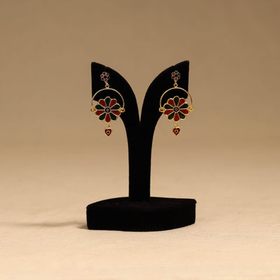 Handcrafted paka meenakari earrings 109