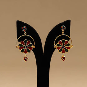Handcrafted paka meenakari earrings 109