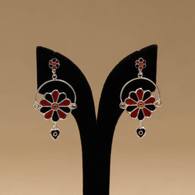 Handcrafted paka meenakari earrings 111