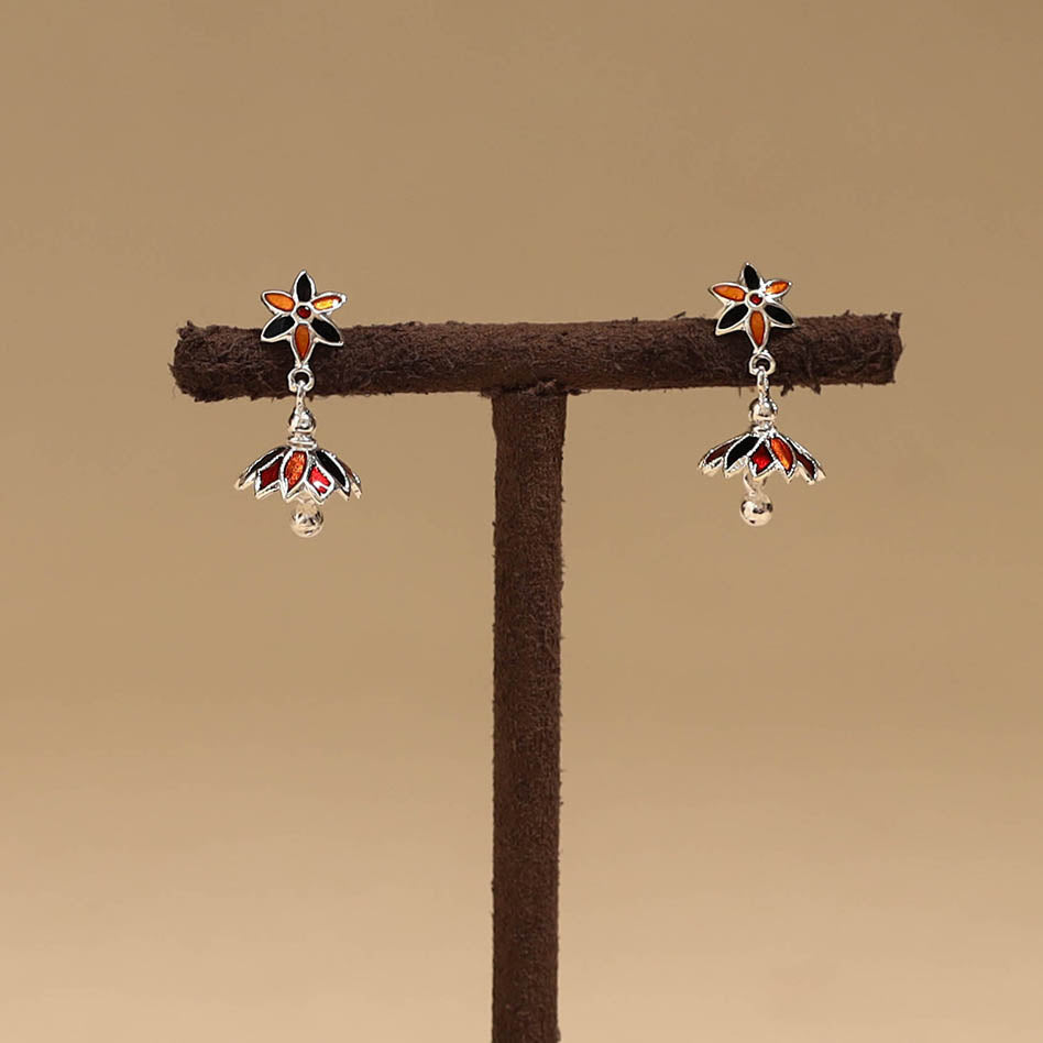 Handcrafted paka meenakari earrings 118
