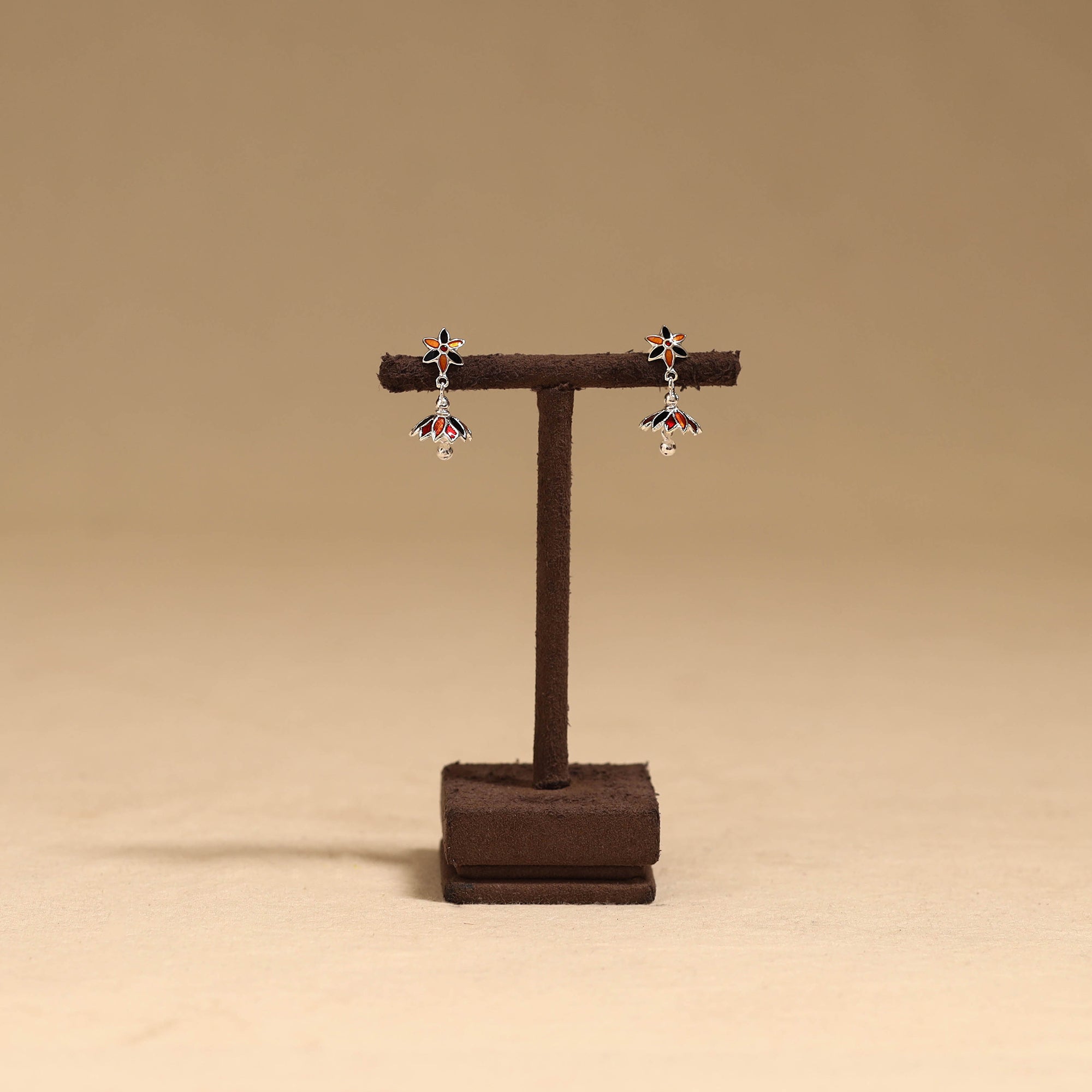 Handcrafted paka meenakari earrings 118