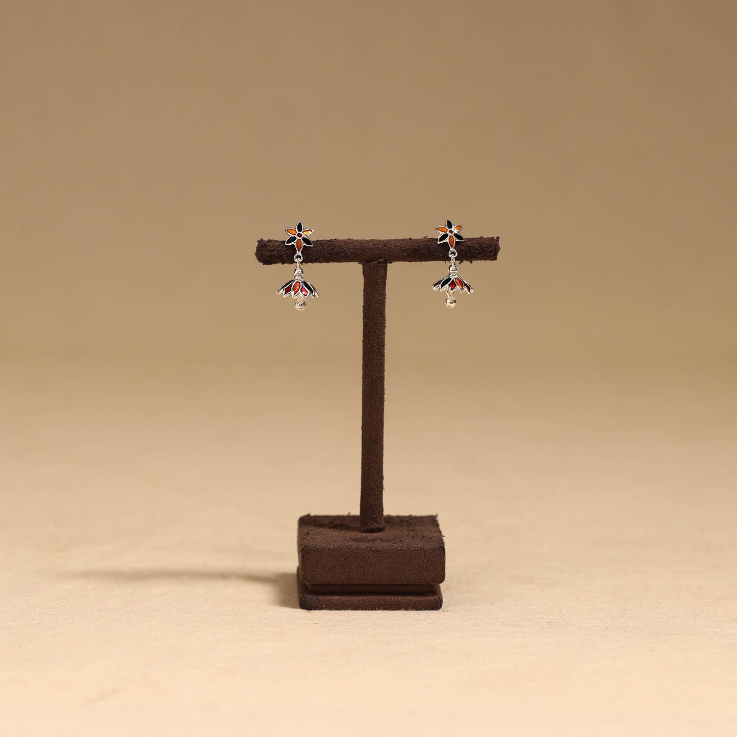 Handcrafted paka meenakari earrings 118