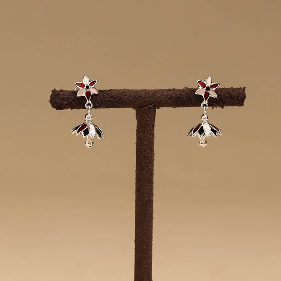 Handcrafted paka meenakari earrings 123