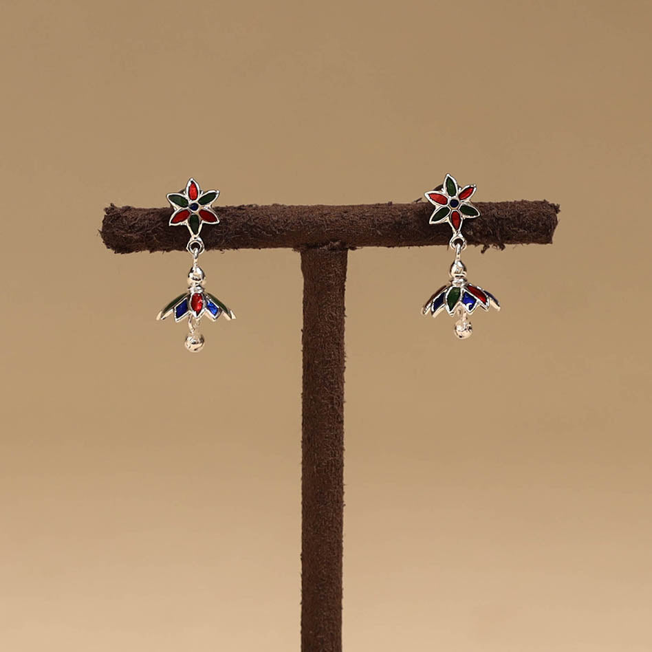 Handcrafted paka meenakari earrings 125