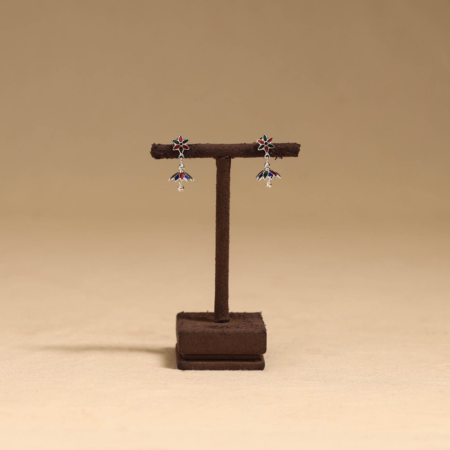 Handcrafted paka meenakari earrings 125