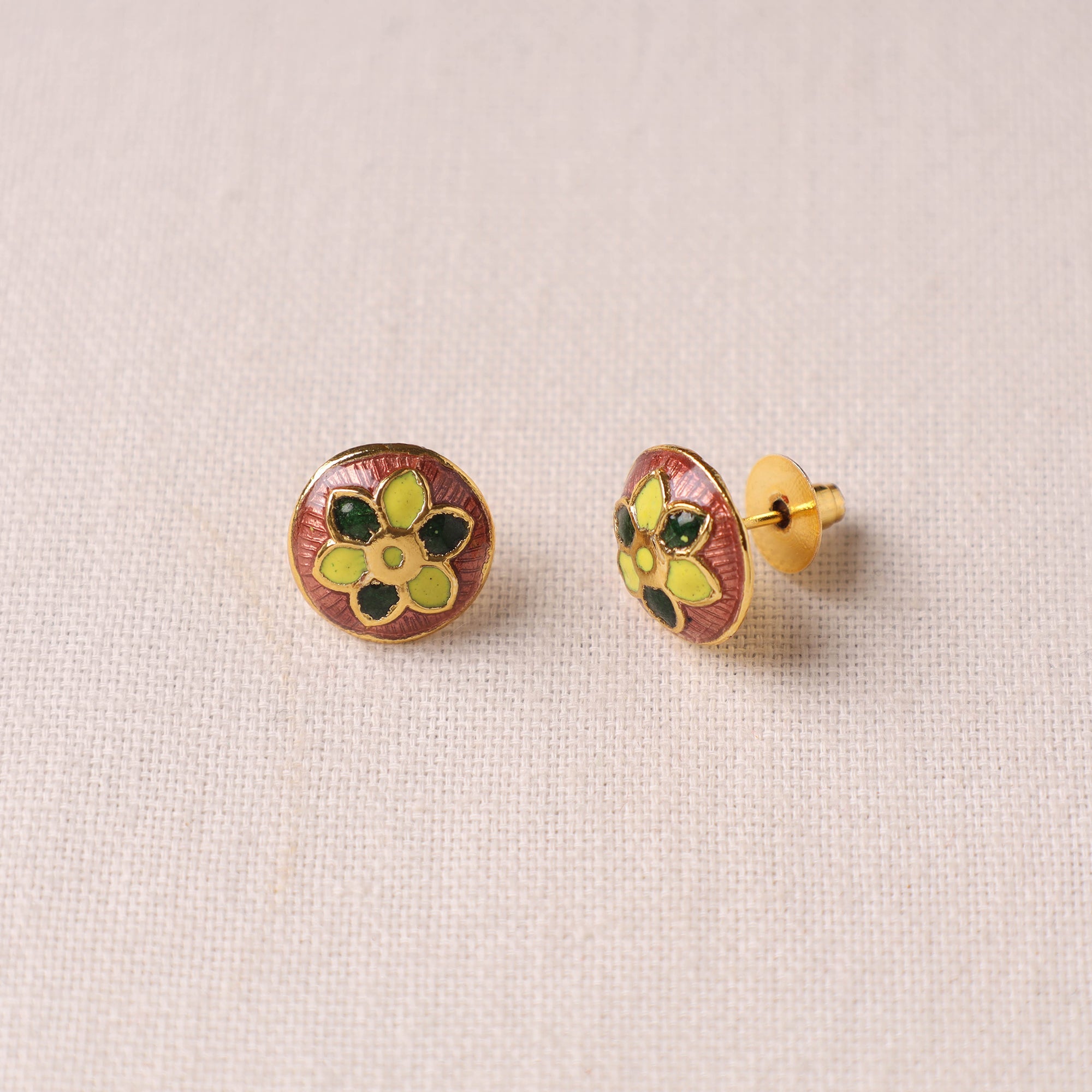  Handcrafted Paka Meenakari Earrings 