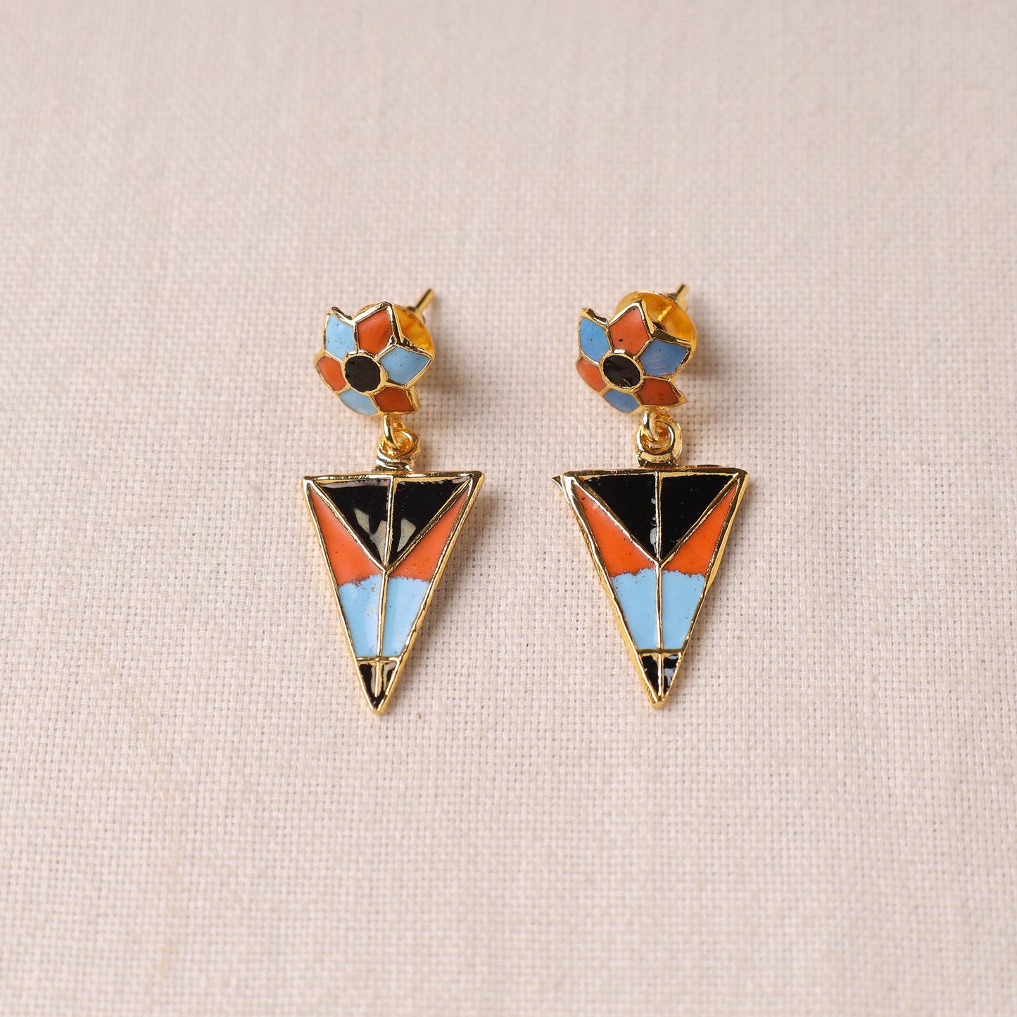 Buy Handcrafted Paka Meenakari Earrings Online at iTokri.com