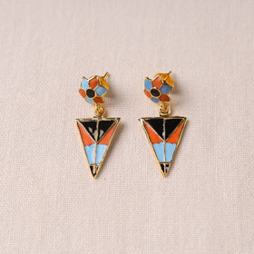 Buy Handcrafted Paka Meenakari Earrings Online at iTokri.com