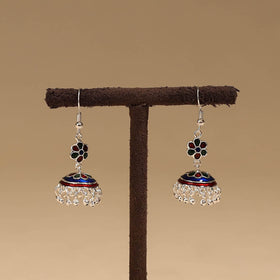 Handcrafted paka meenakari jhumki earrings 51