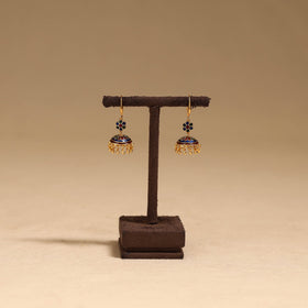 Handcrafted paka meenakari jhumki earrings 59