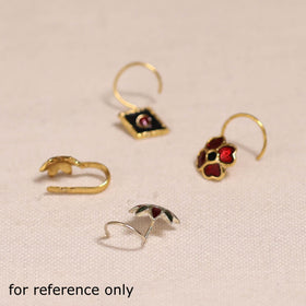Handcrafted paka meenakari nosepin 149