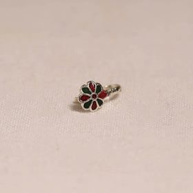 Handcrafted paka meenakari nosepin 152