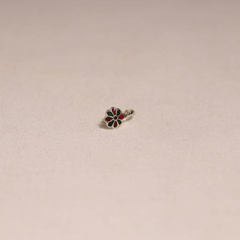 Handcrafted paka meenakari nosepin 152
