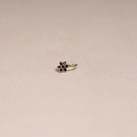 Handcrafted paka meenakari nosepin 160