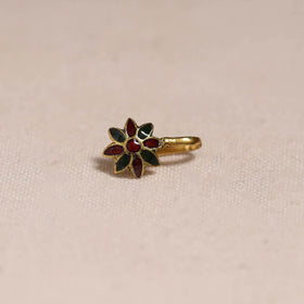 Handcrafted paka meenakari nosepin 165
