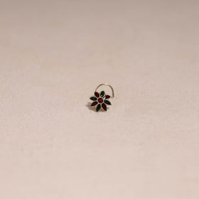 Handcrafted paka meenakari nosepin 187