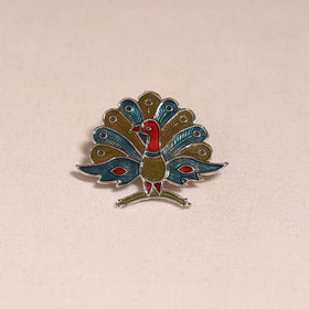 Handcrafted paka meenakari saree pin 225