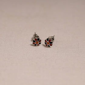 Handcrafted paka meenakari stud earrings 07