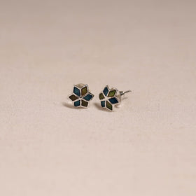 Handcrafted paka meenakari stud earrings 19