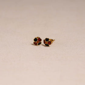Handcrafted paka meenakari stud earrings 30