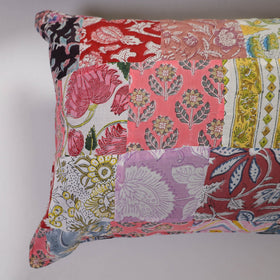 Multicolor Handcrafted Patchwork Cotton Pillow Cover (Set of 2)