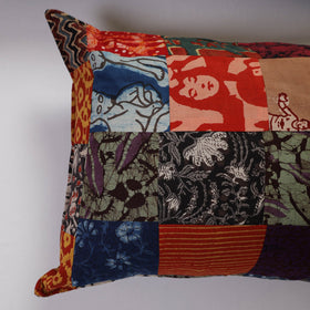 Multicolor Handcrafted Patchwork Cotton Pillow Cover (Set of 2)