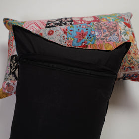 Multicolor Handcrafted Patchwork Cotton Pillow Cover (Set of 2)