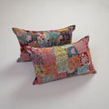 Multicolor Handcrafted Patchwork Cotton Pillow Cover (Set of 2)